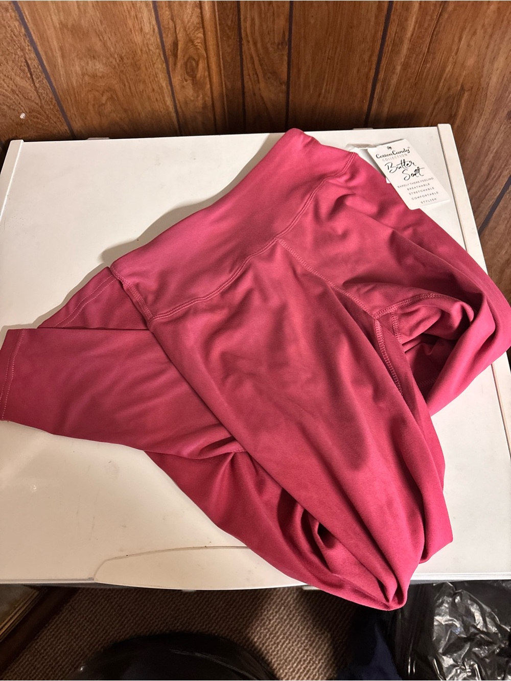 Cotton Candy Butter Soft Leggings in Rose Pink
